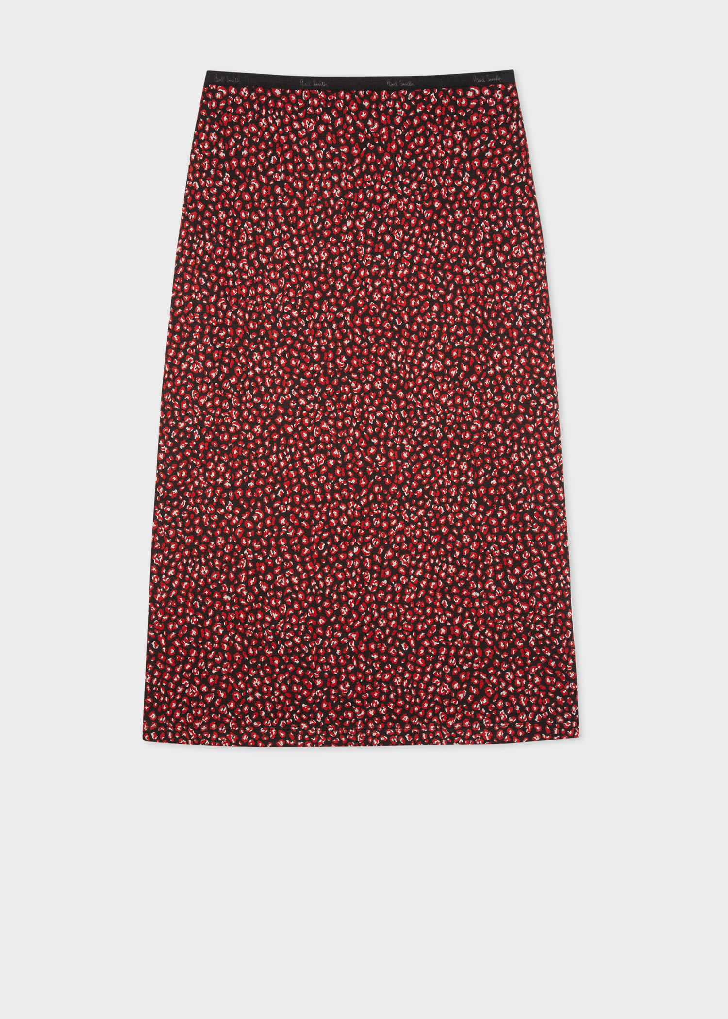 Women's Leopard Jacquard Pencil Skirt 