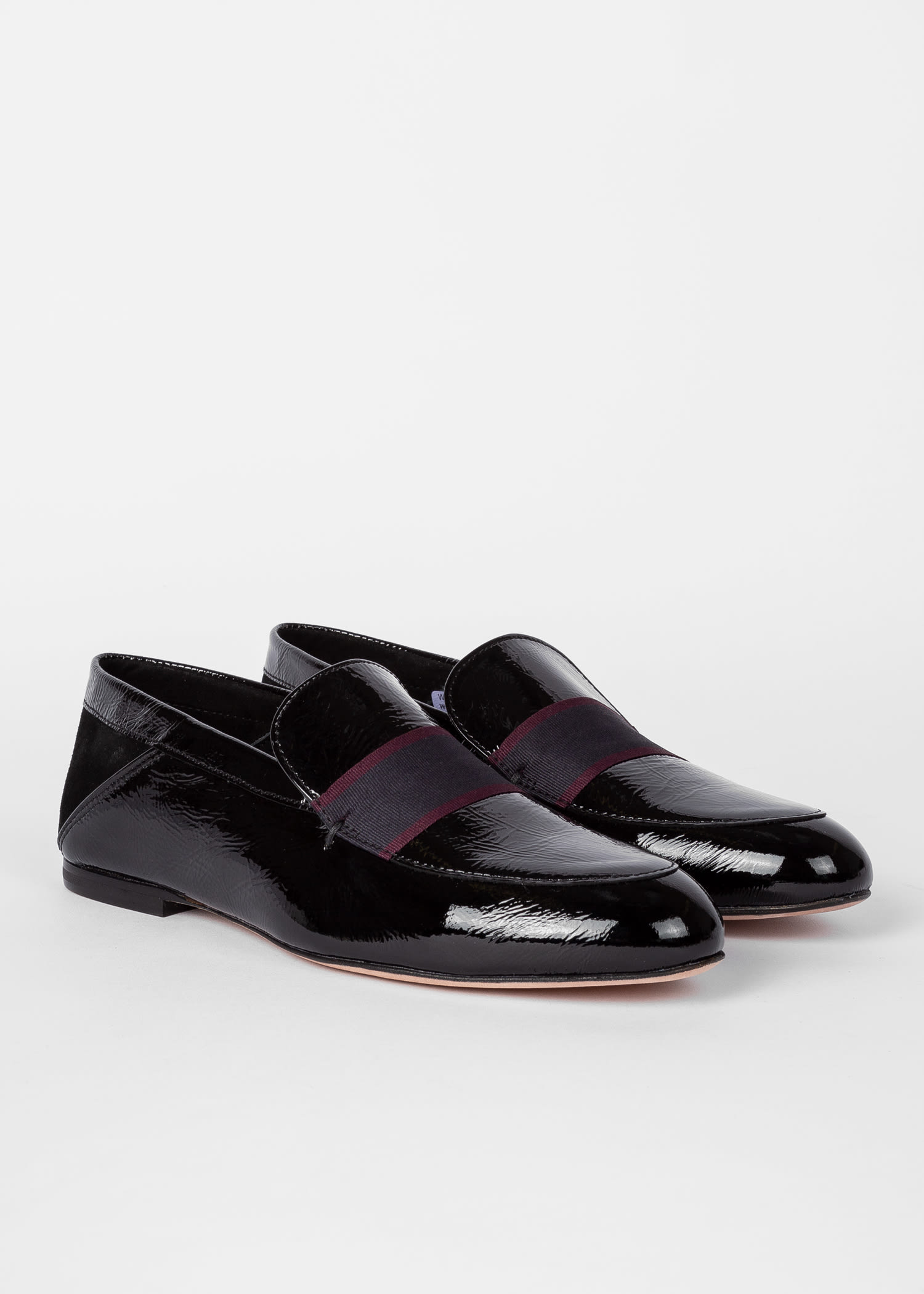 black patent loafers ladies