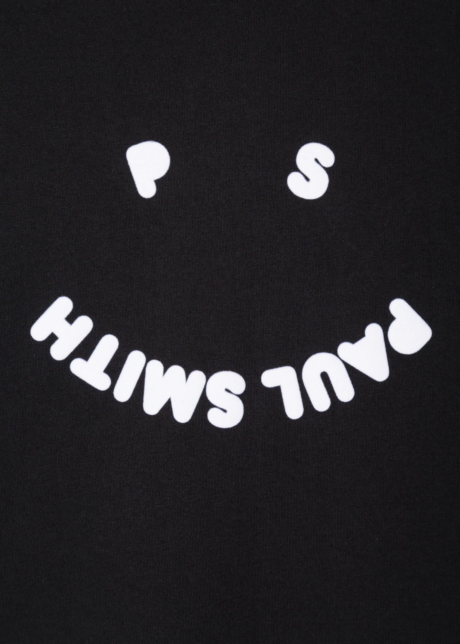 Tee Shirt Noir Happy En Coton Bio Paul Smith Francais