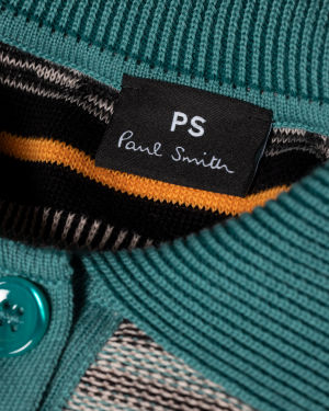 Organic Cotton 'Glass Stripe' Polo Shirt Paul Smith
