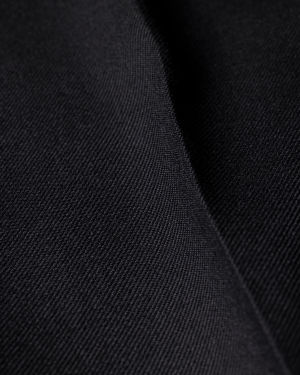 A Suit To Travel In Women's Classic-Fit Black Wool Trousers