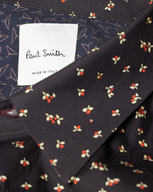 Black Floral Shirt Paul Smith