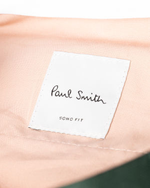 Dark Green Wool Trousers Paul Smith