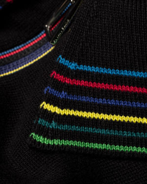 'Sports Stripe' Zip Neck Polo Shirt Paul Smith