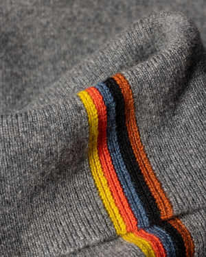 Cashmere 'Artist Stripe' Roll Neck Sweater Paul Smith