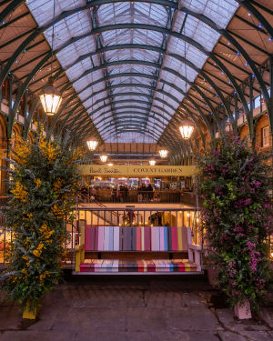 The Signature Stripe Lights Up Covent Garden