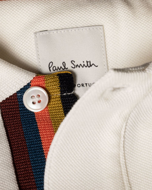'Artist Stripe' Placket Polo Shirt Paul Smith