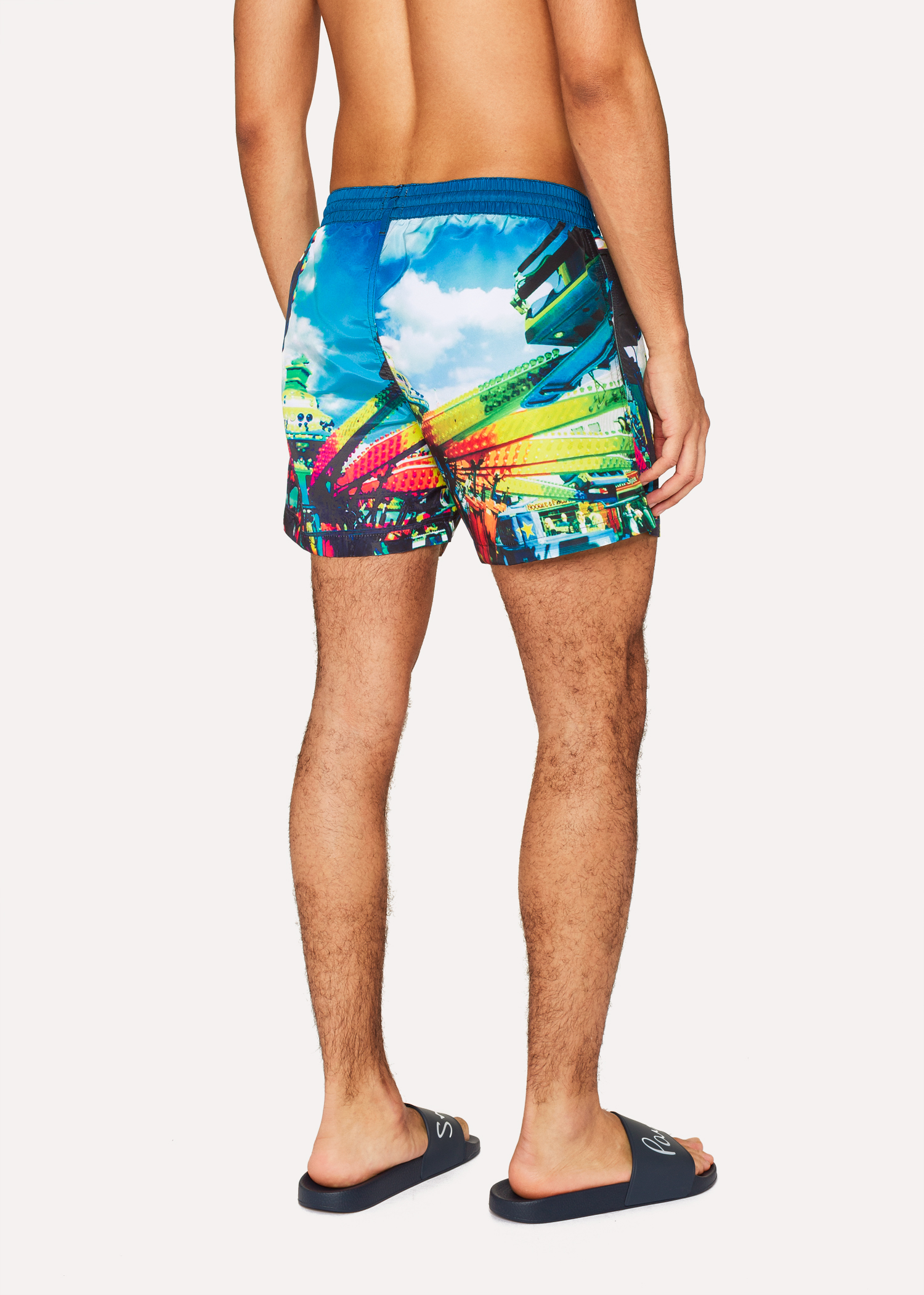 Download Men's Multi-Coloured 'Brighton Photo' Print Swim Shorts ...