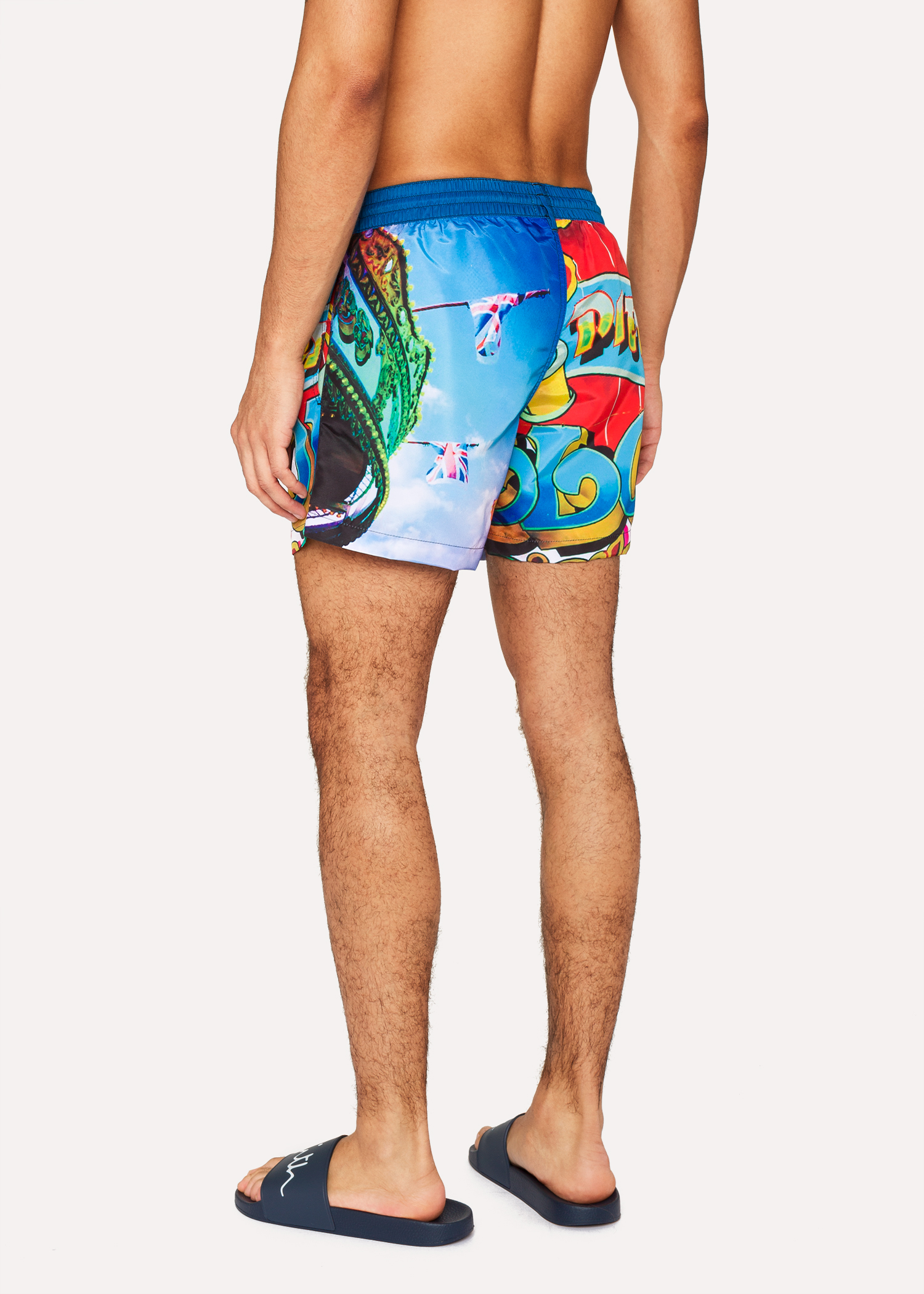 Download Men's Blue 'Brighton Photo' Print Swim Shorts - Paul Smith