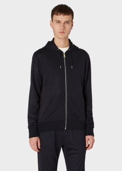 mens navy zip up hoodie