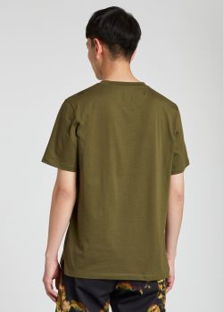 olive green t shirt mens