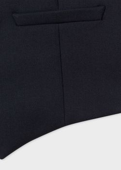 A Suit To Travel In - Men's Tailored-Fit Navy Wool Waistcoat - Paul ...