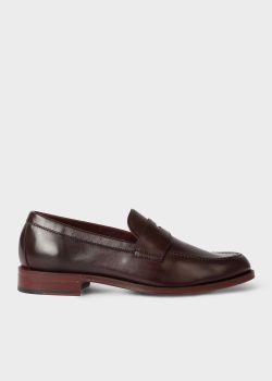 penny loafers men burgundy