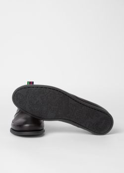 men's black leather cleon boots