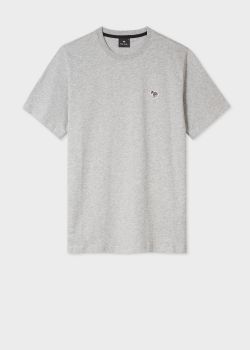 Grey Marl Zebra Logo T-Shirt - Paul Smith