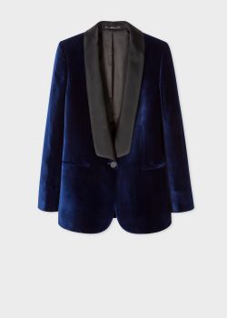 women's velvet tuxedo blazer