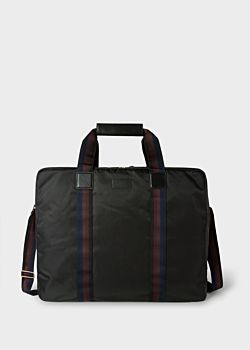 black suit carrier