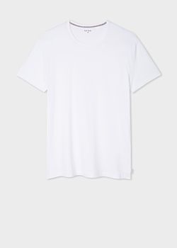 white crew neck mens