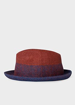 paul smith straw trilby hat