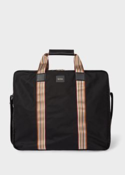 black suit carrier