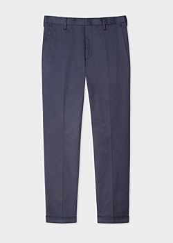Charcoal Grey Stretch Cotton Chinos Paul Smith Slim leg stretch cotton