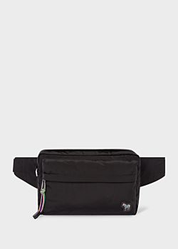 black canvas bum bag