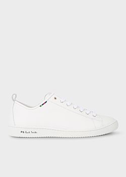 White Calf Leather 'Miyata' Sneakers 