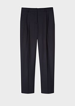 navy suit trousers womens