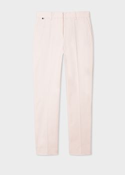 Women's Slim Fit Light Pink Trousers Paul Smith Slim leg stretch cotton