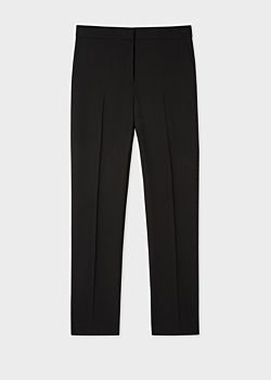 black wool trousers
