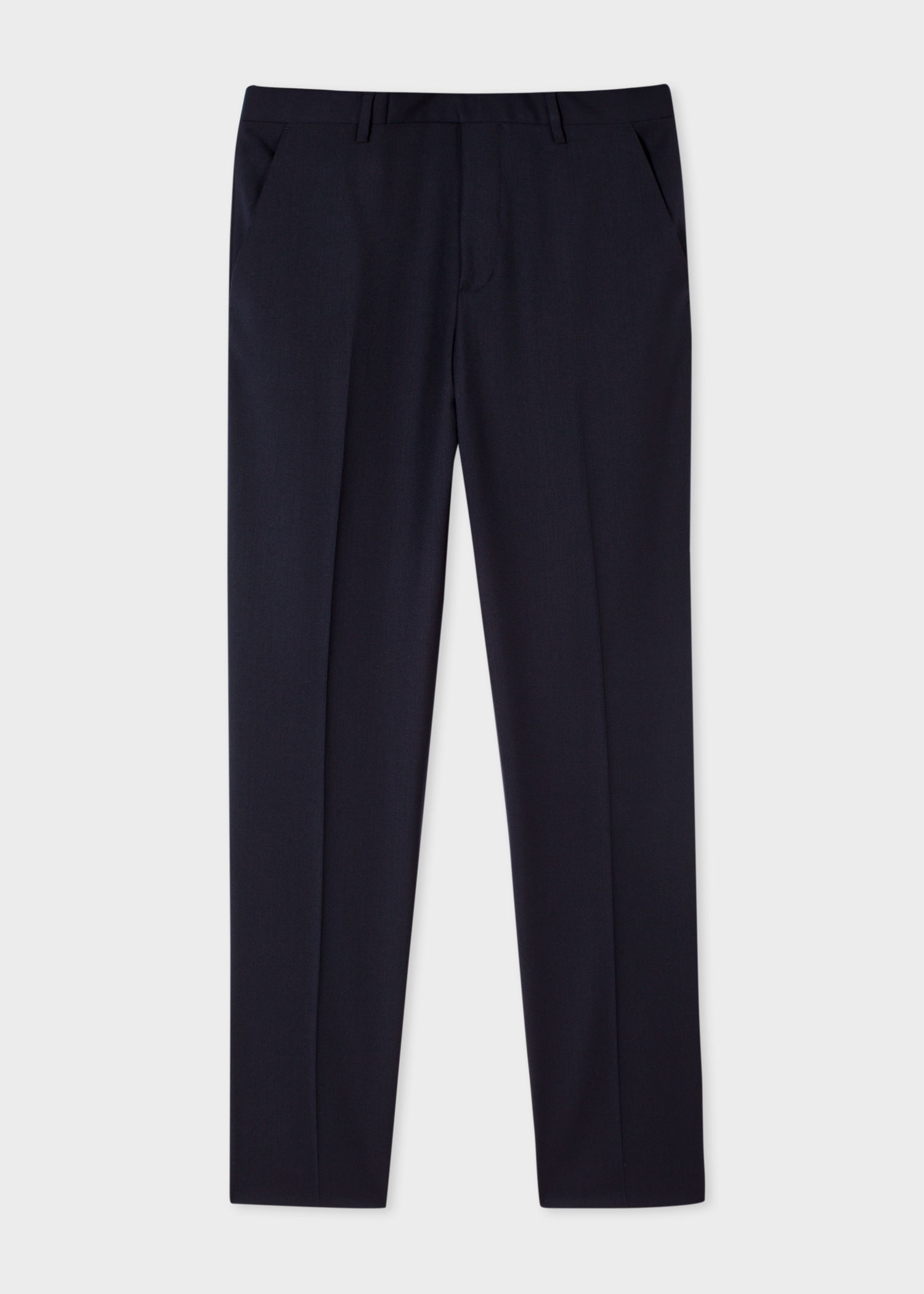 mens navy wool trousers