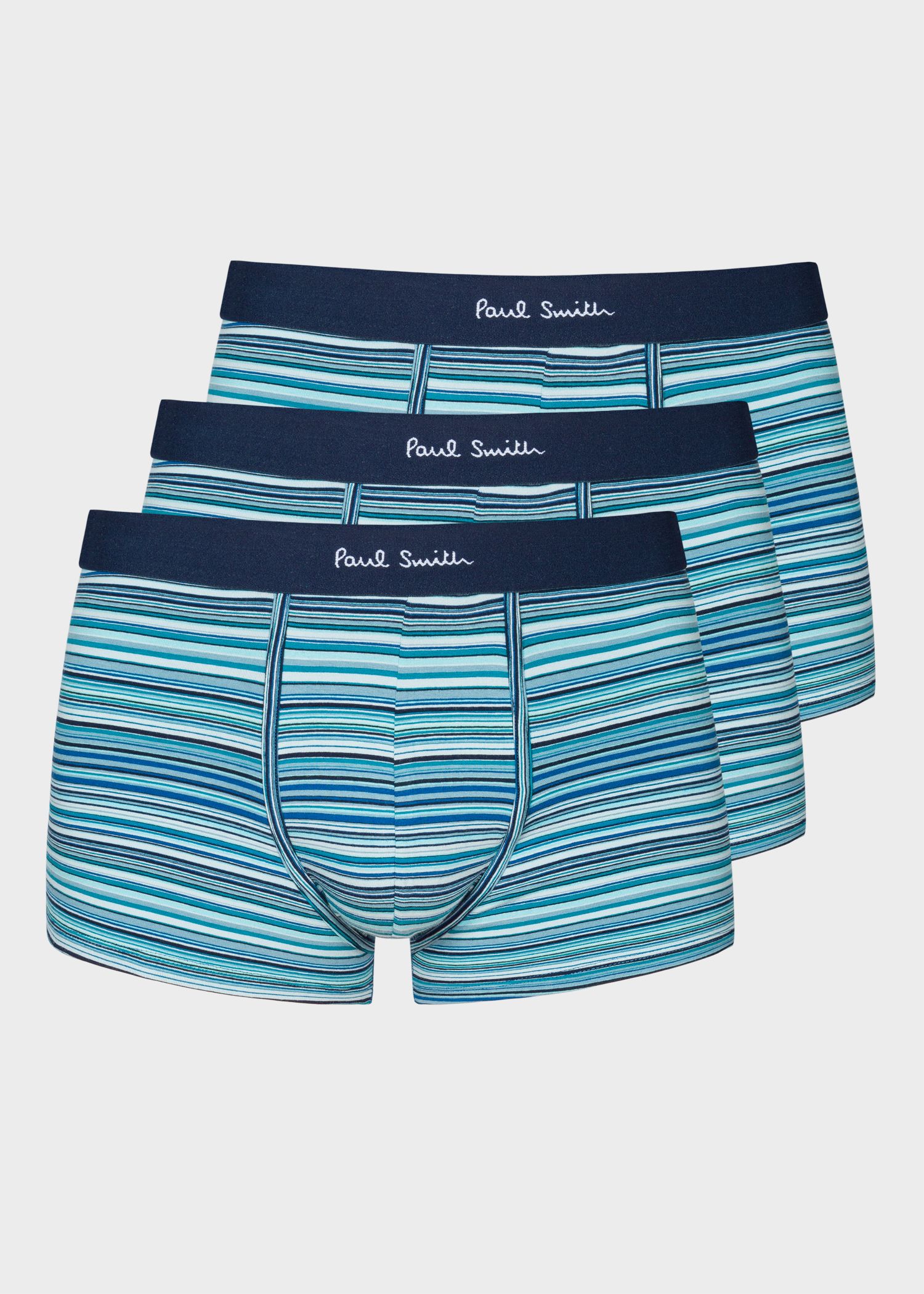 PAUL SMITH blue Signature Stripe low rise boxer briefs boxer shorts XL