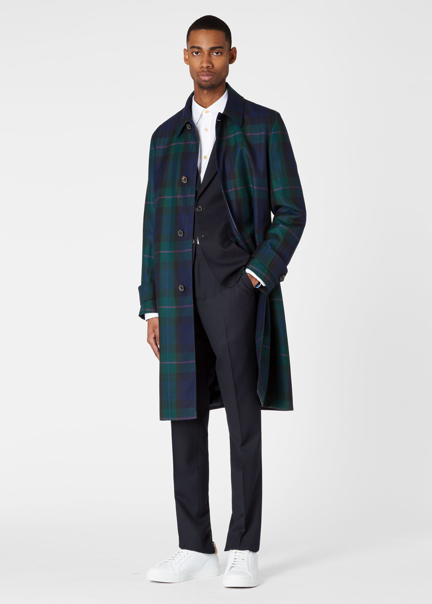 men's tailored fit overcoat