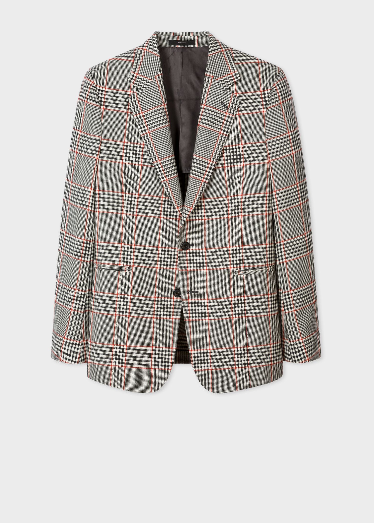 prince of wales check blazer