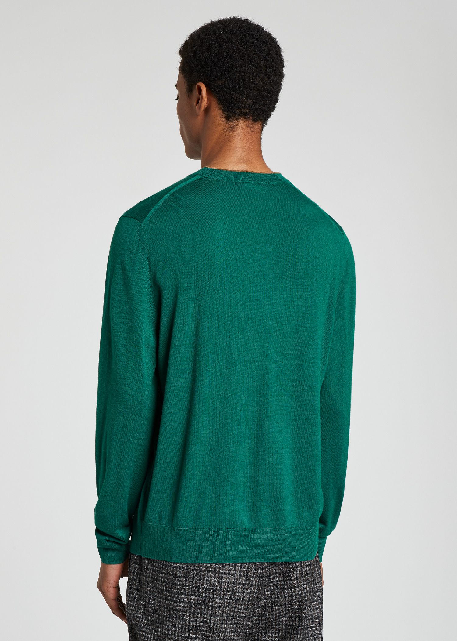 green crew neck sweater mens