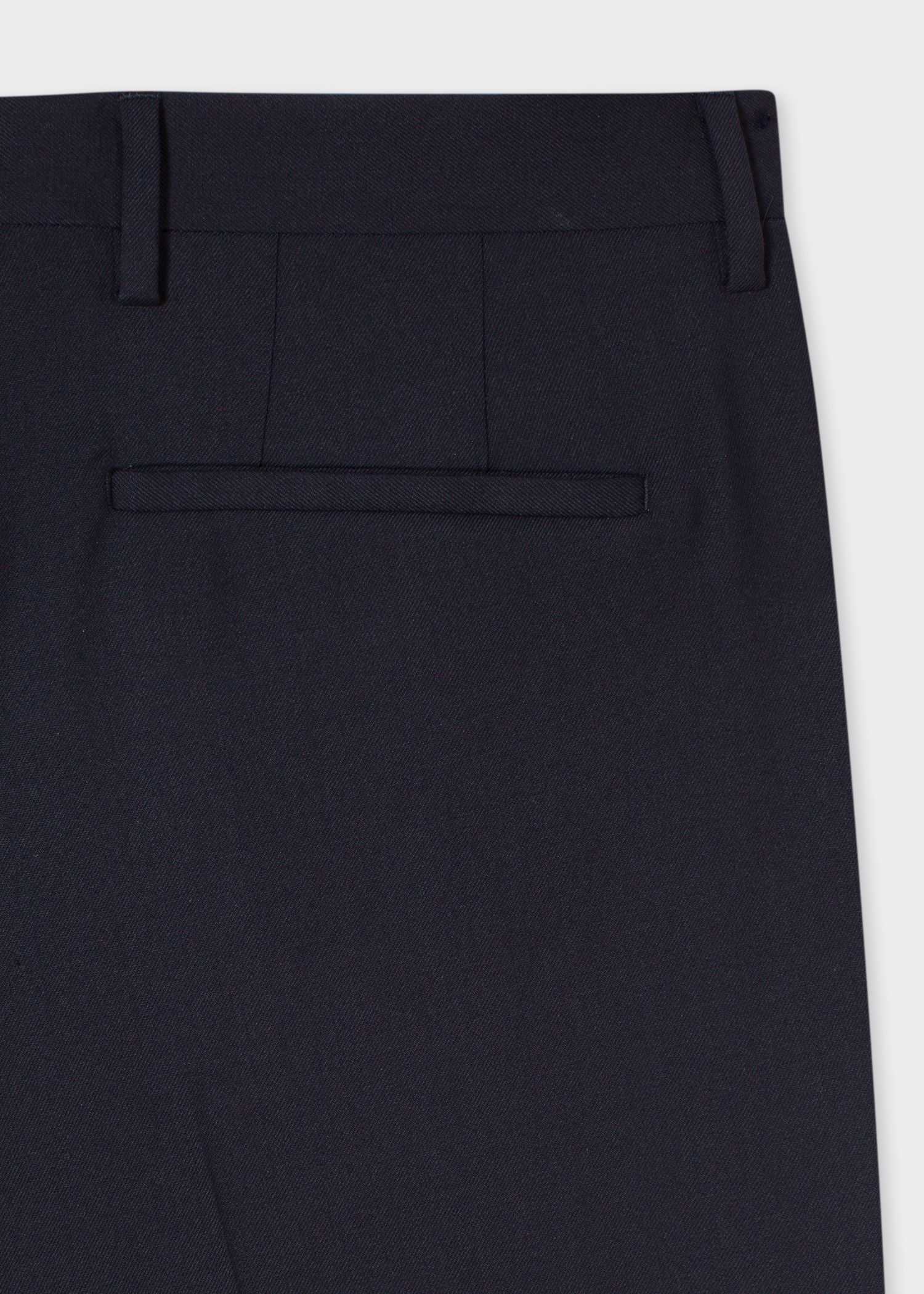 Men's Slim-Fit Navy Wool 'A Suit To Travel In' Trousers - Paul Smith