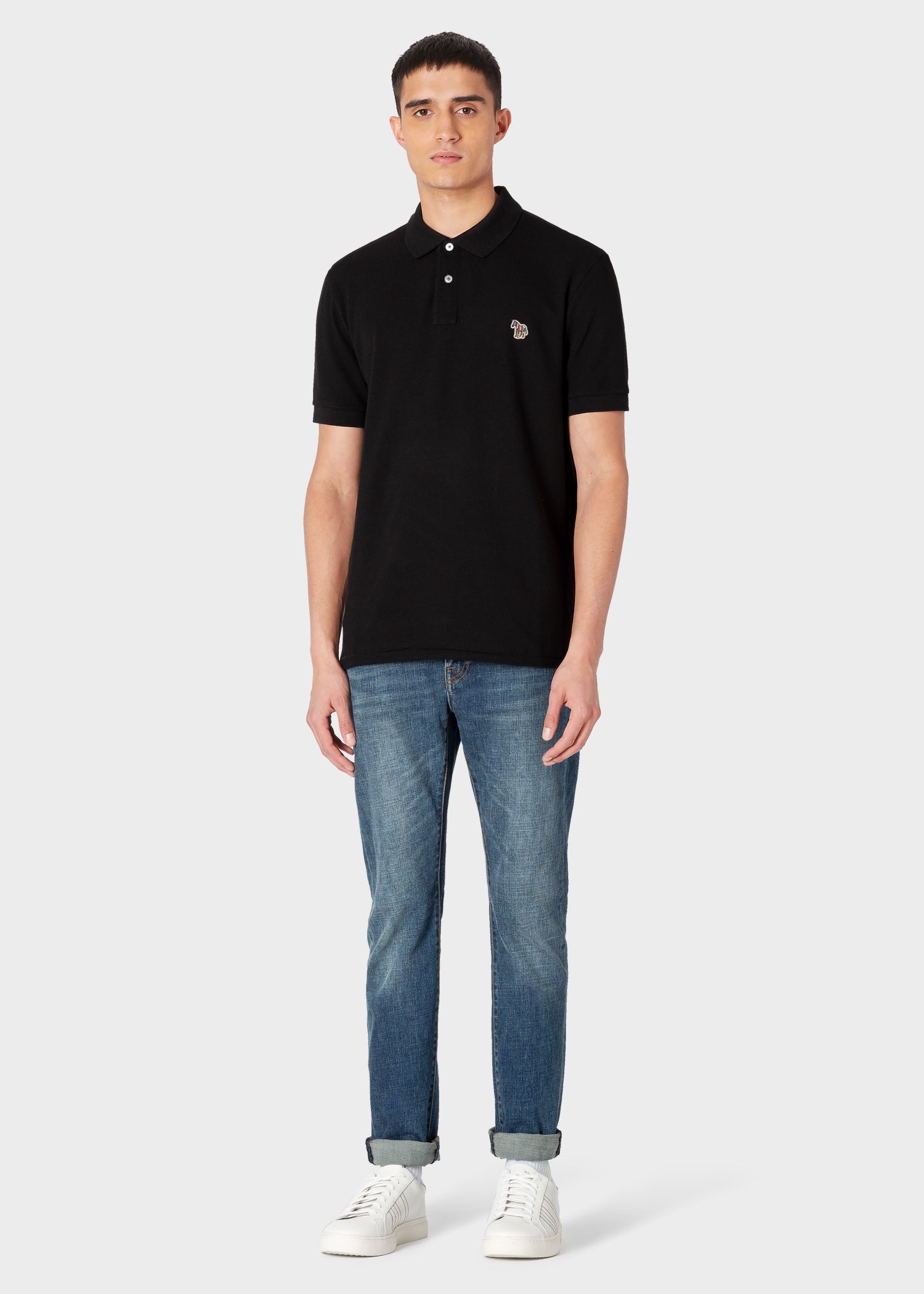 Men's Black Zebra Polo Shirt - Paul Smith Europe