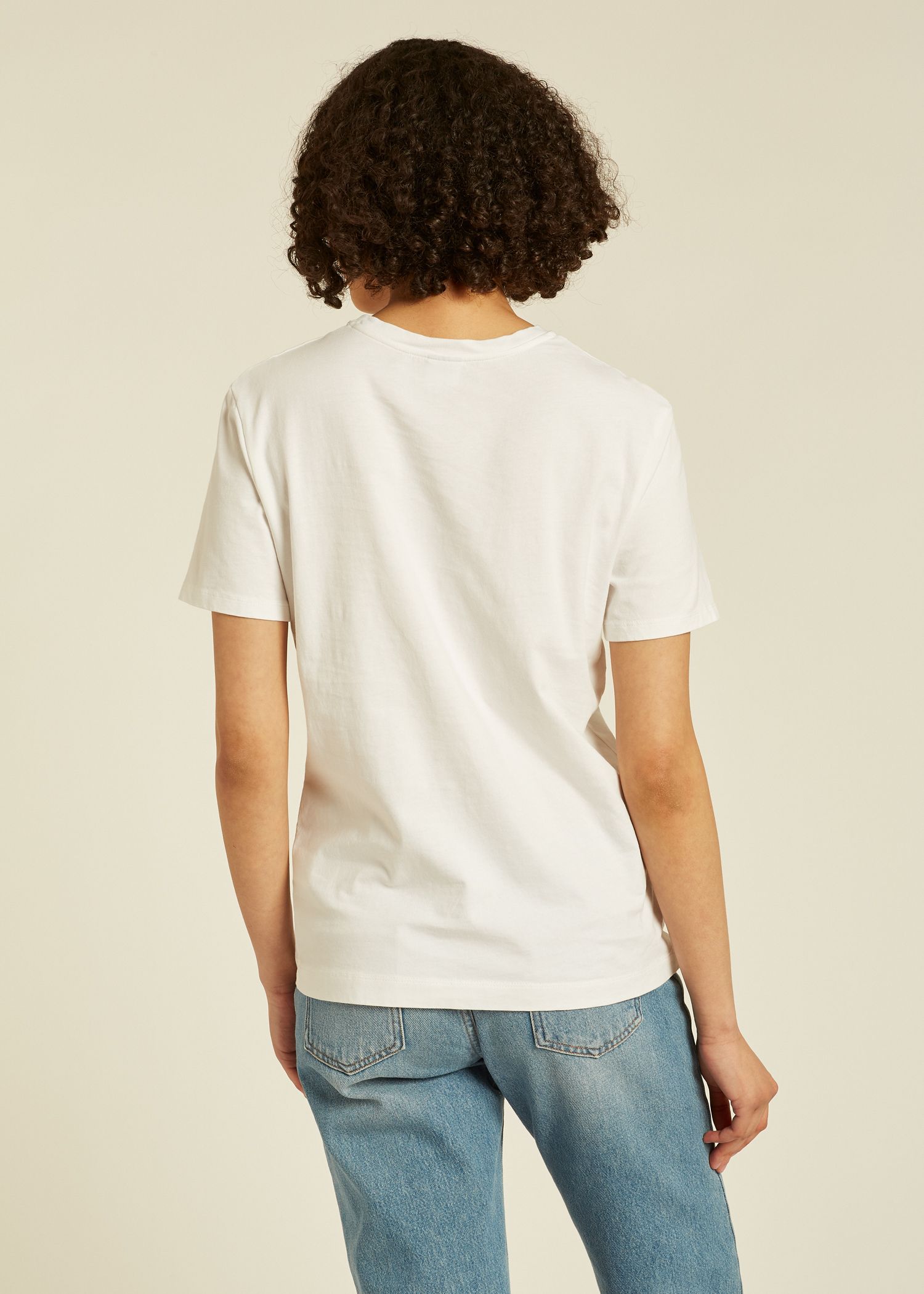 white cotton t shirt womens