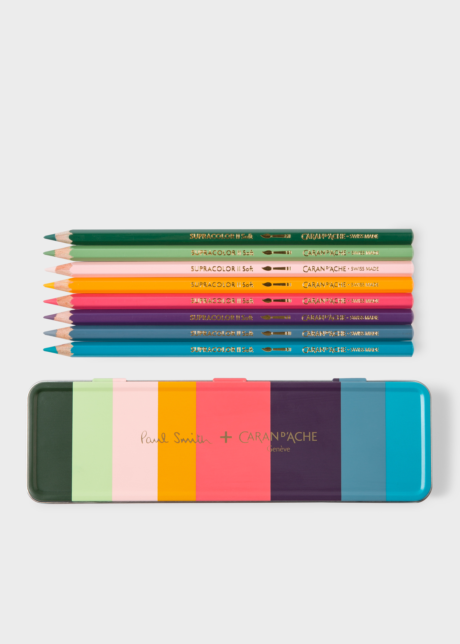 Caran d'Ache + Paul Smith - 'Artist Stripe' SUPRACOLOR® 8 Pencil Set