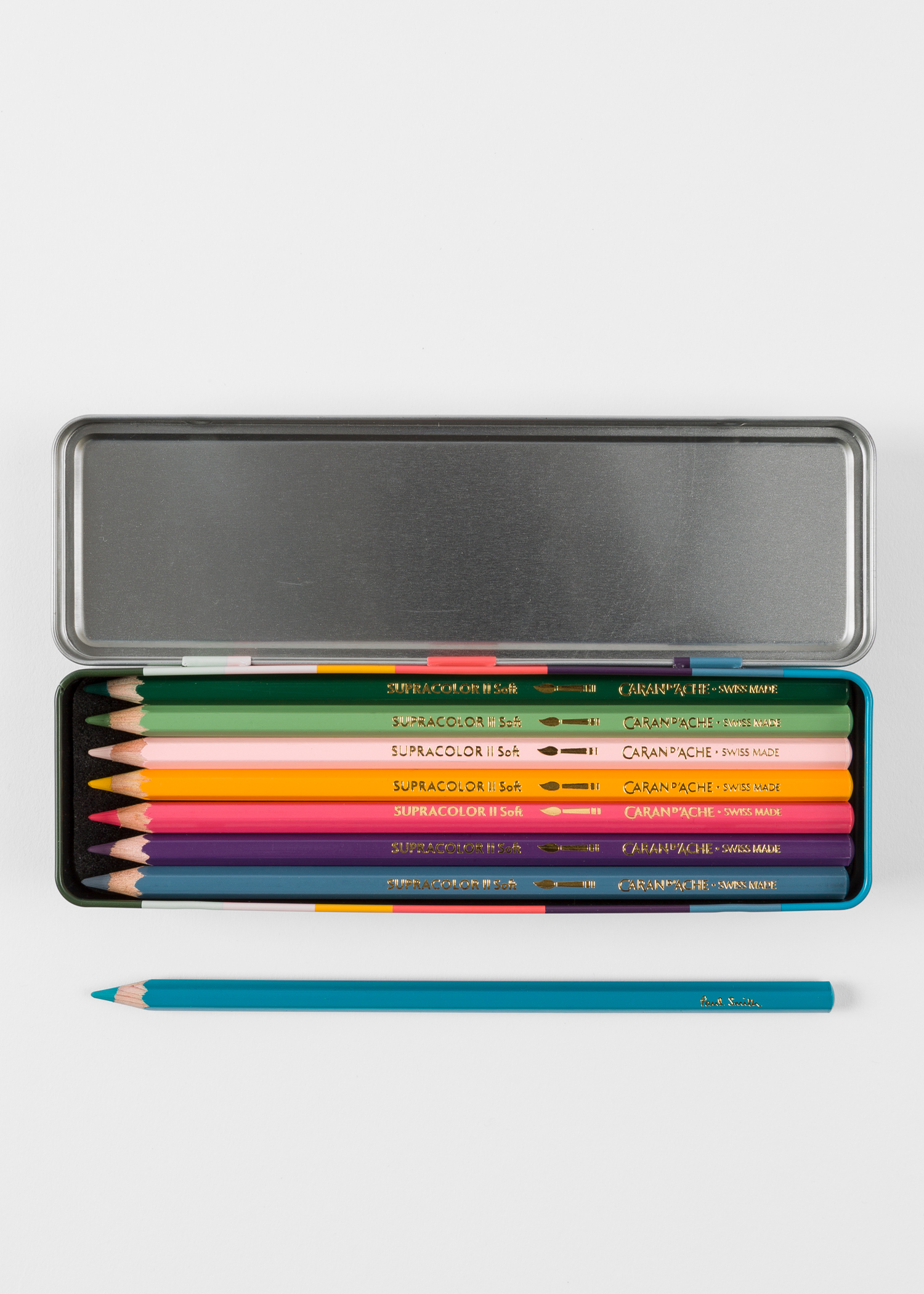 Caran d'Ache + Paul Smith - 'Artist Stripe' SUPRACOLOR® 8 Pencil Set