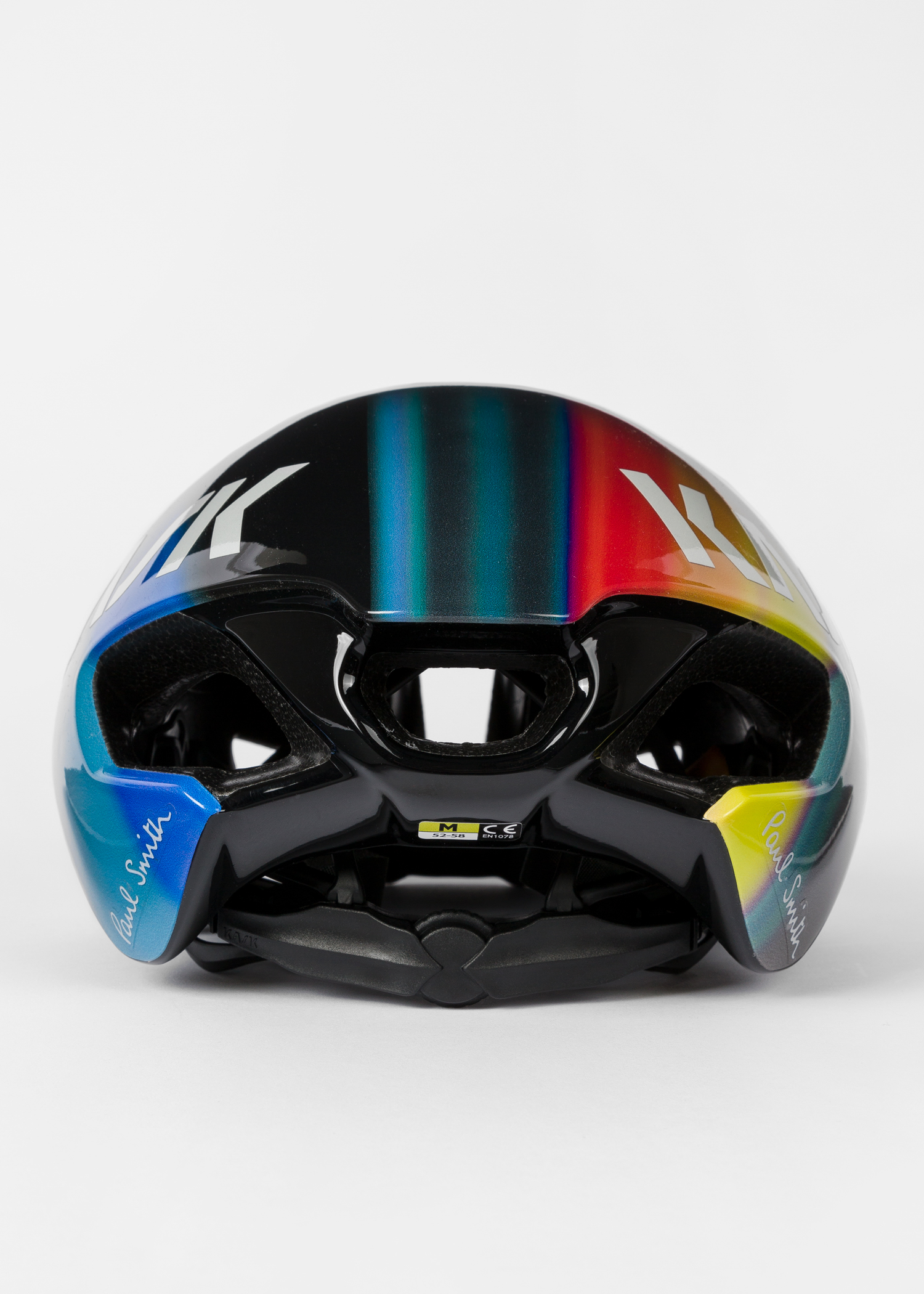 Back view - Paul Smith + Kask 'Rainbow Stripe' Utopia Cycling Helmet
