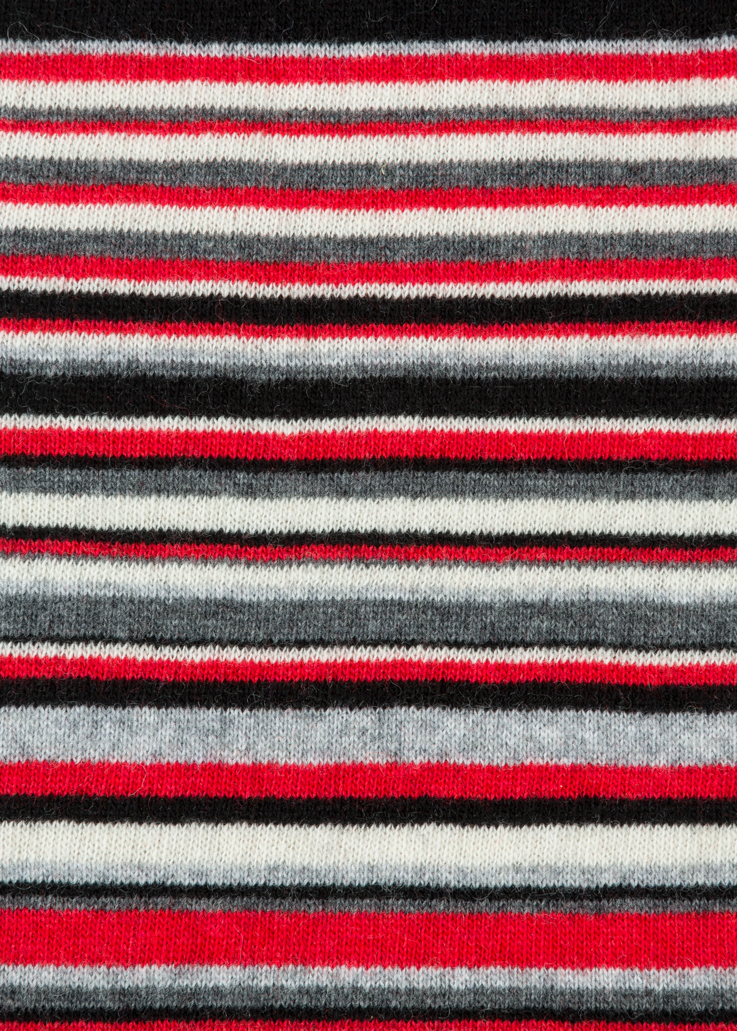Fabric swatch - Paul Smith & Manchester United – Red Striped Wool-Cashmere Scarf Paul Smith