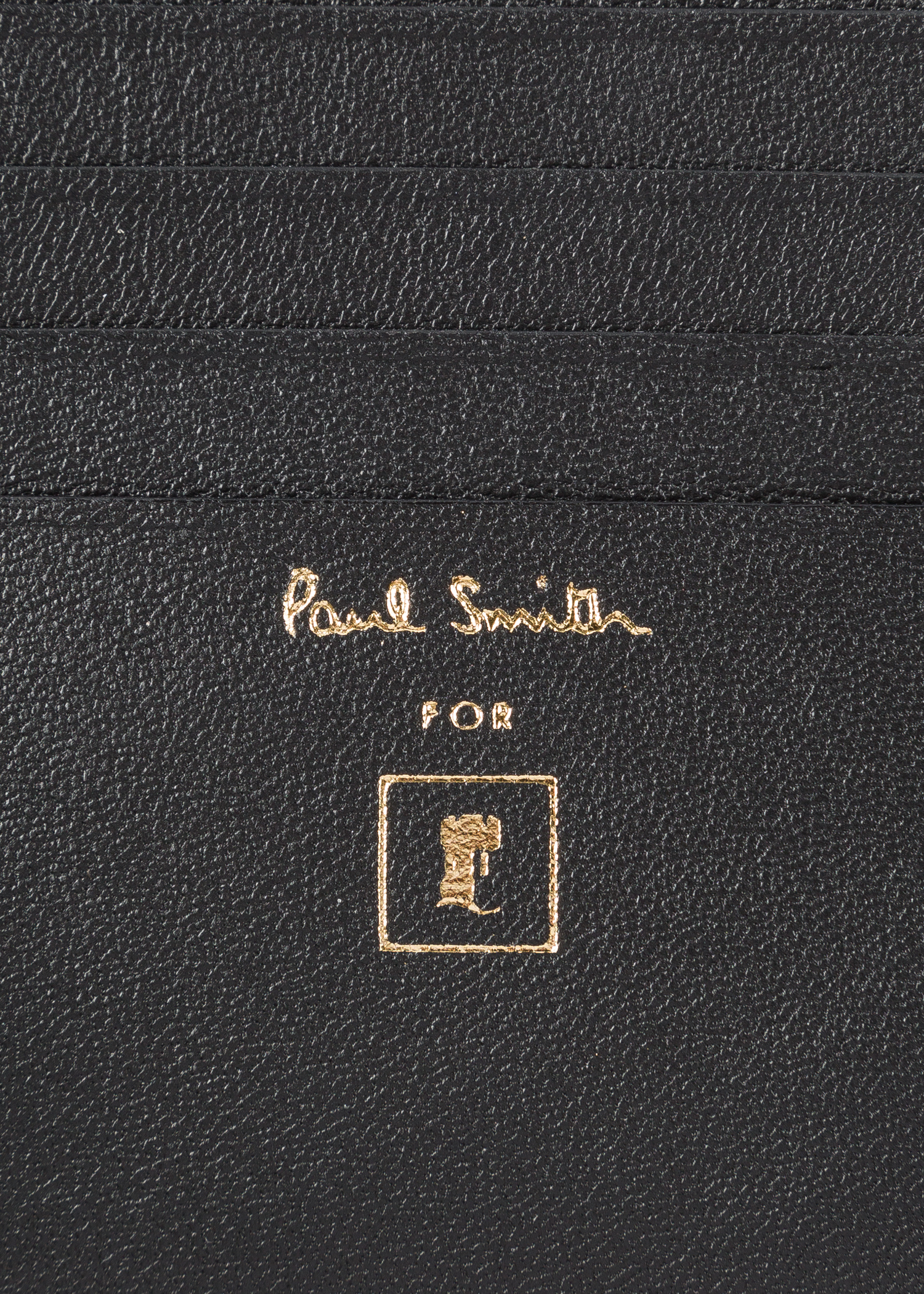 Detail view - Paul Smith For University Of Nottingham - Navy 'Trent Building' Leather Billfold Wallet Paul Smith