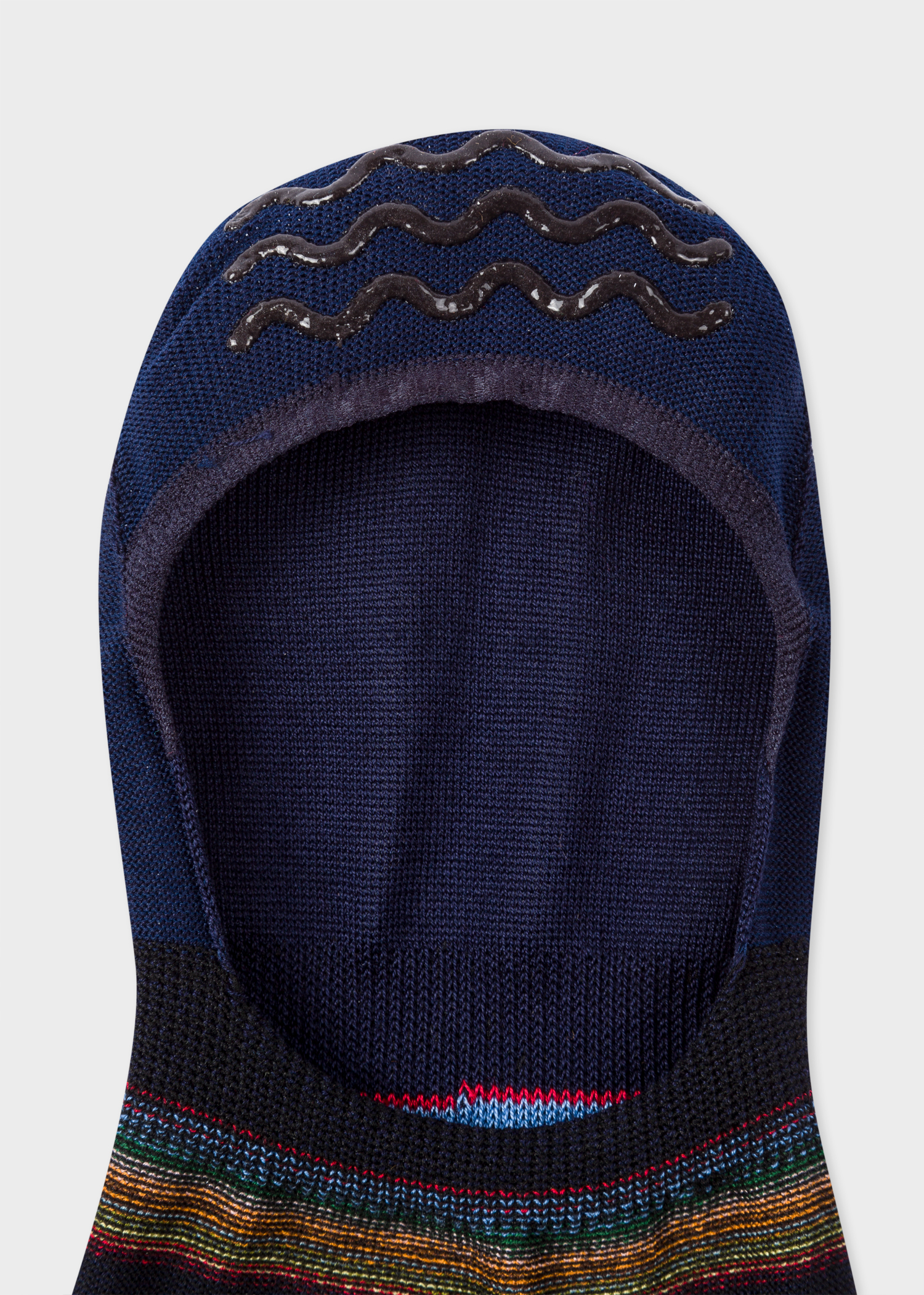 Men's Navy Multicolored Stripe Block Loafer Socks Paul Smith