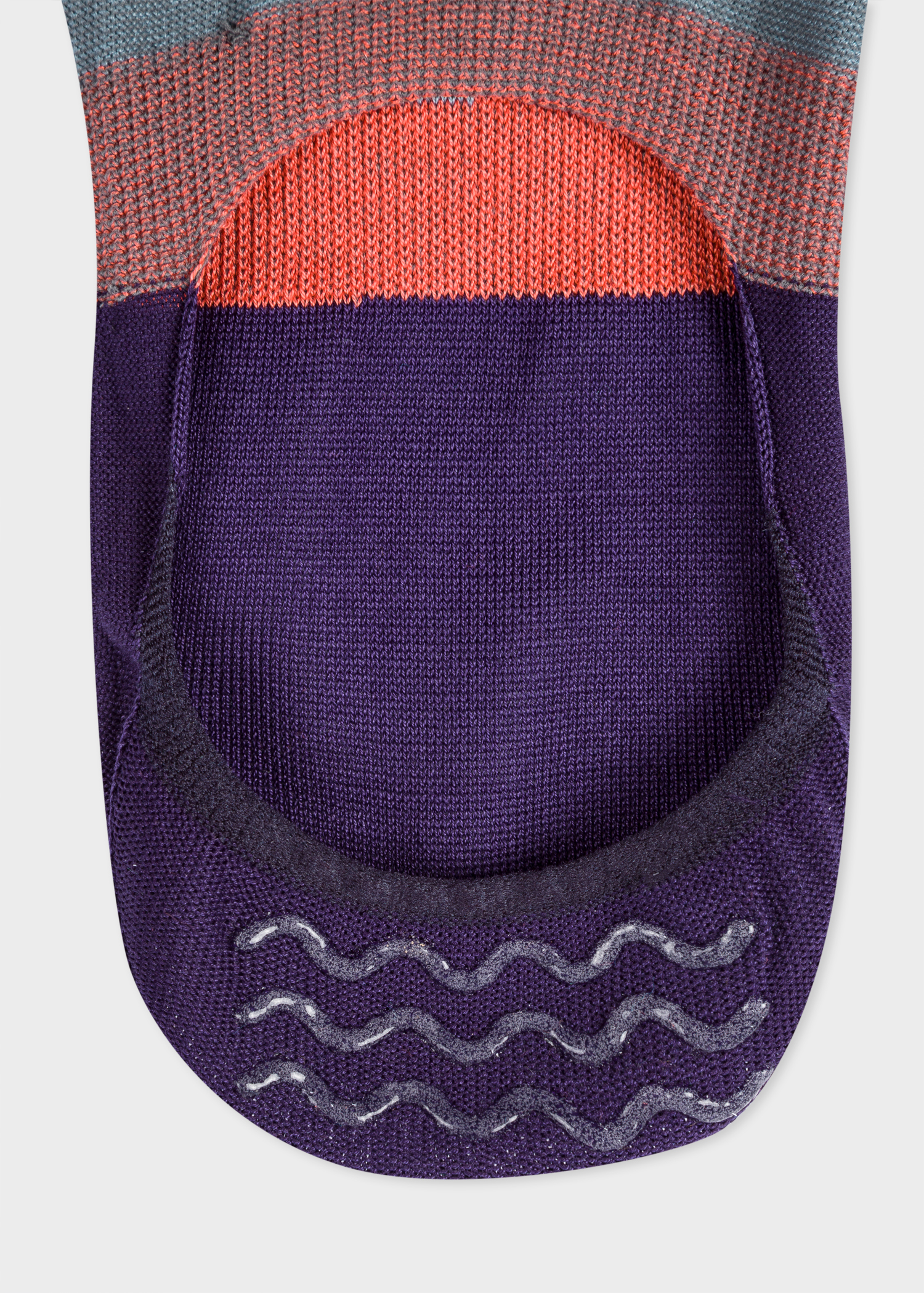 Men's Purple 'Artist Stripe' Loafer Socks Paul Smith