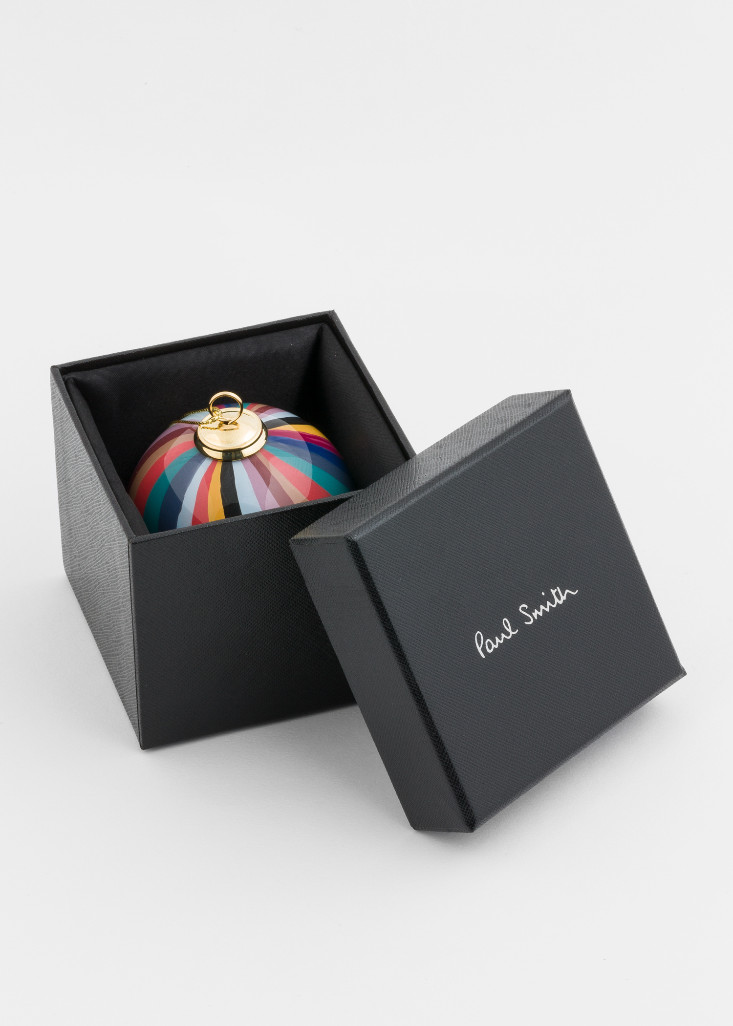 Hand-Painted Swirl Glass Bauble by Paul Smith