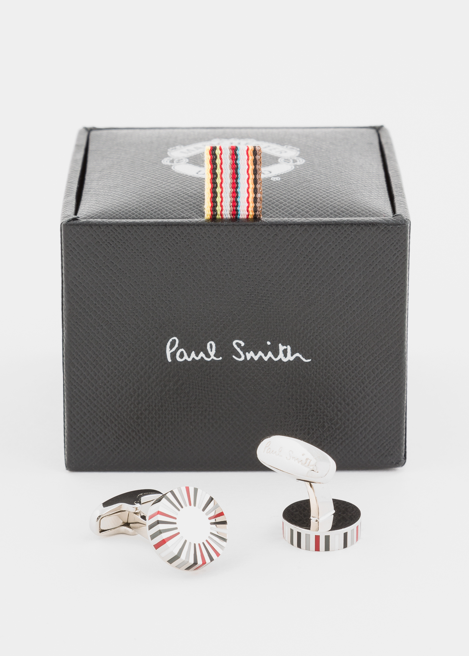 Paul Smith & Manchester United - Men's Red And Grey Striped Edge