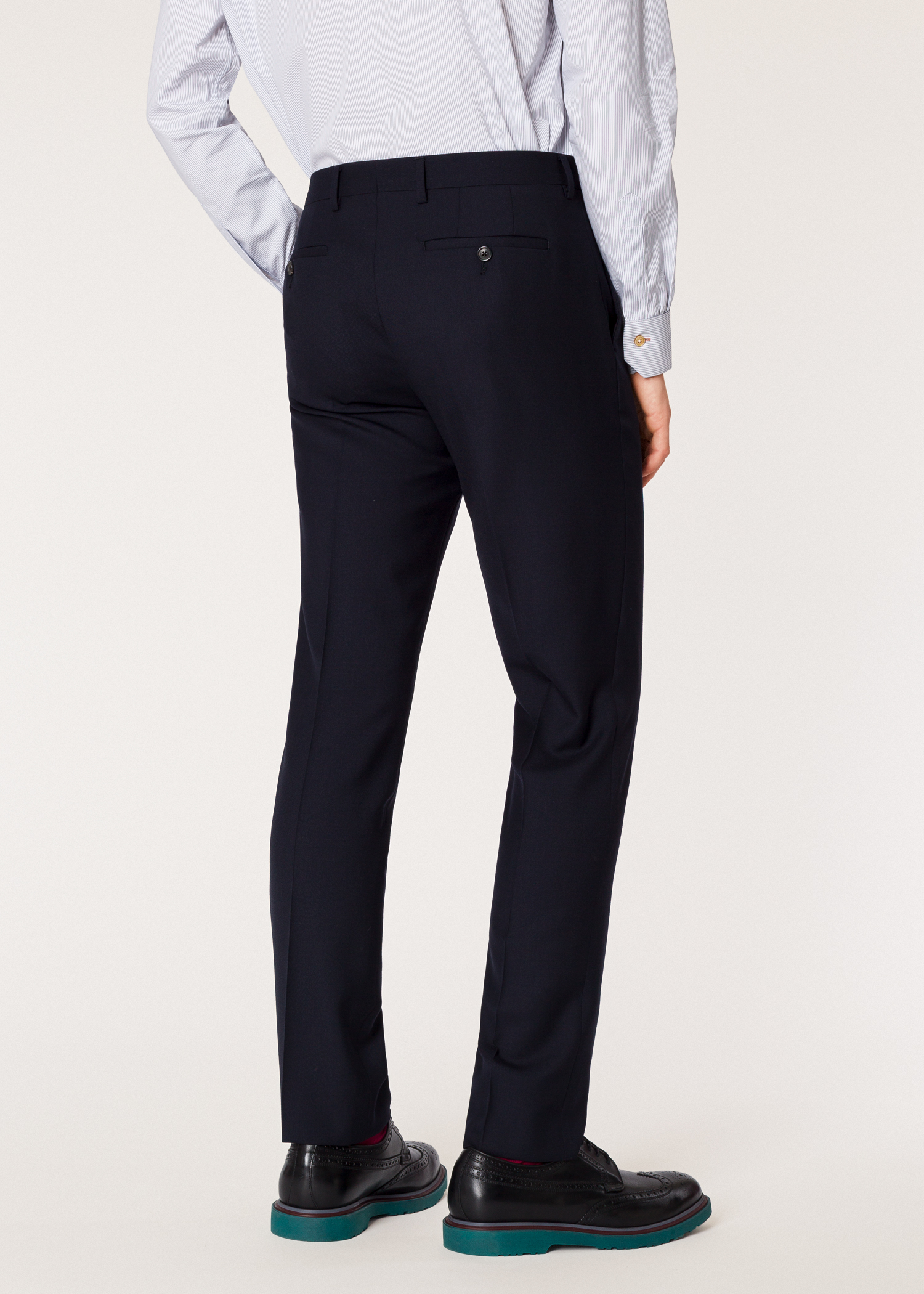 The Soho - Men's Tailored-Fit Navy Wool 'A Suit To Travel In' - Paul ...