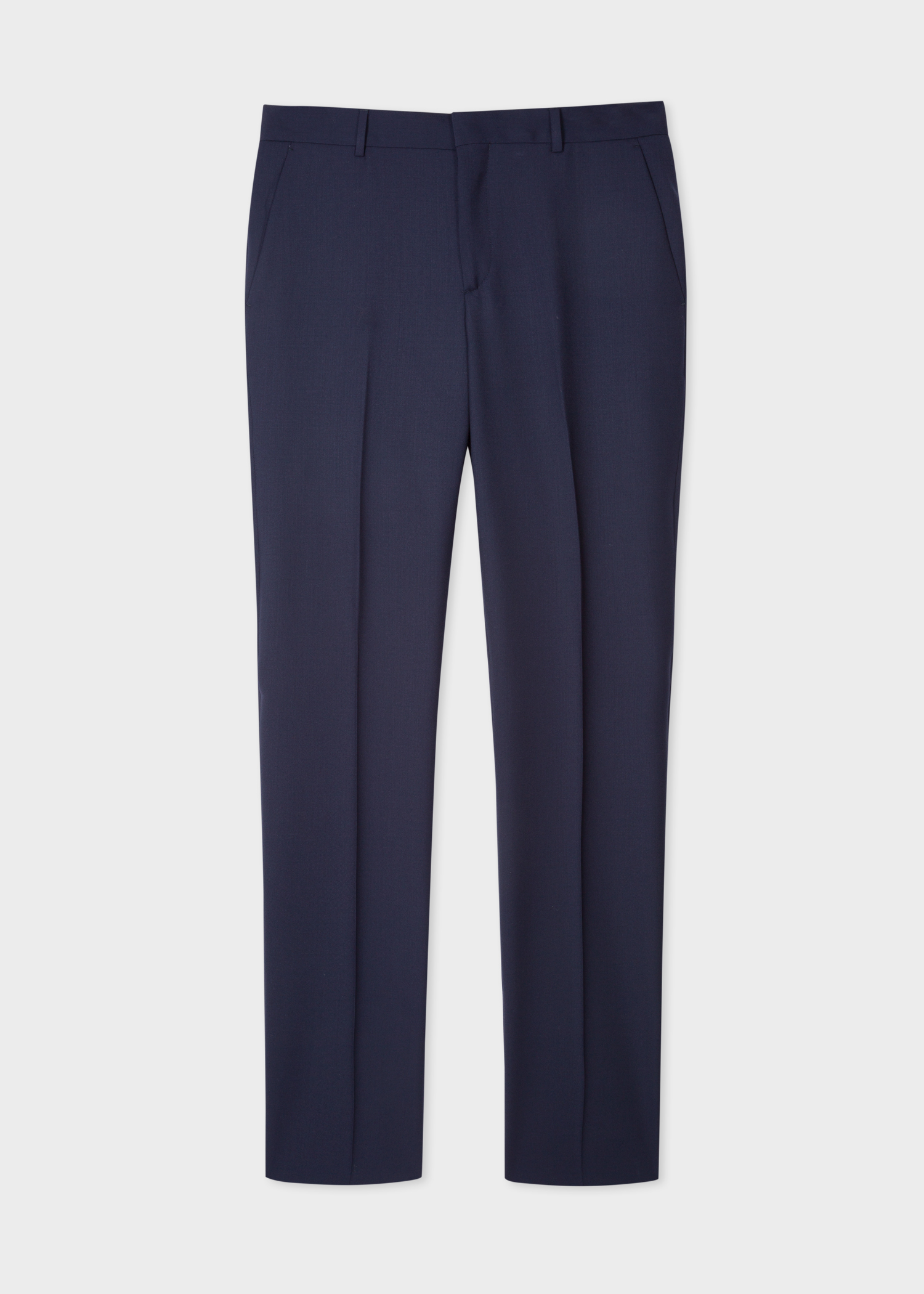 Trousers view - The Piccadilly - Men's Tailored-Fit Navy Blue Wool Suit 'A Suit To Travel In'