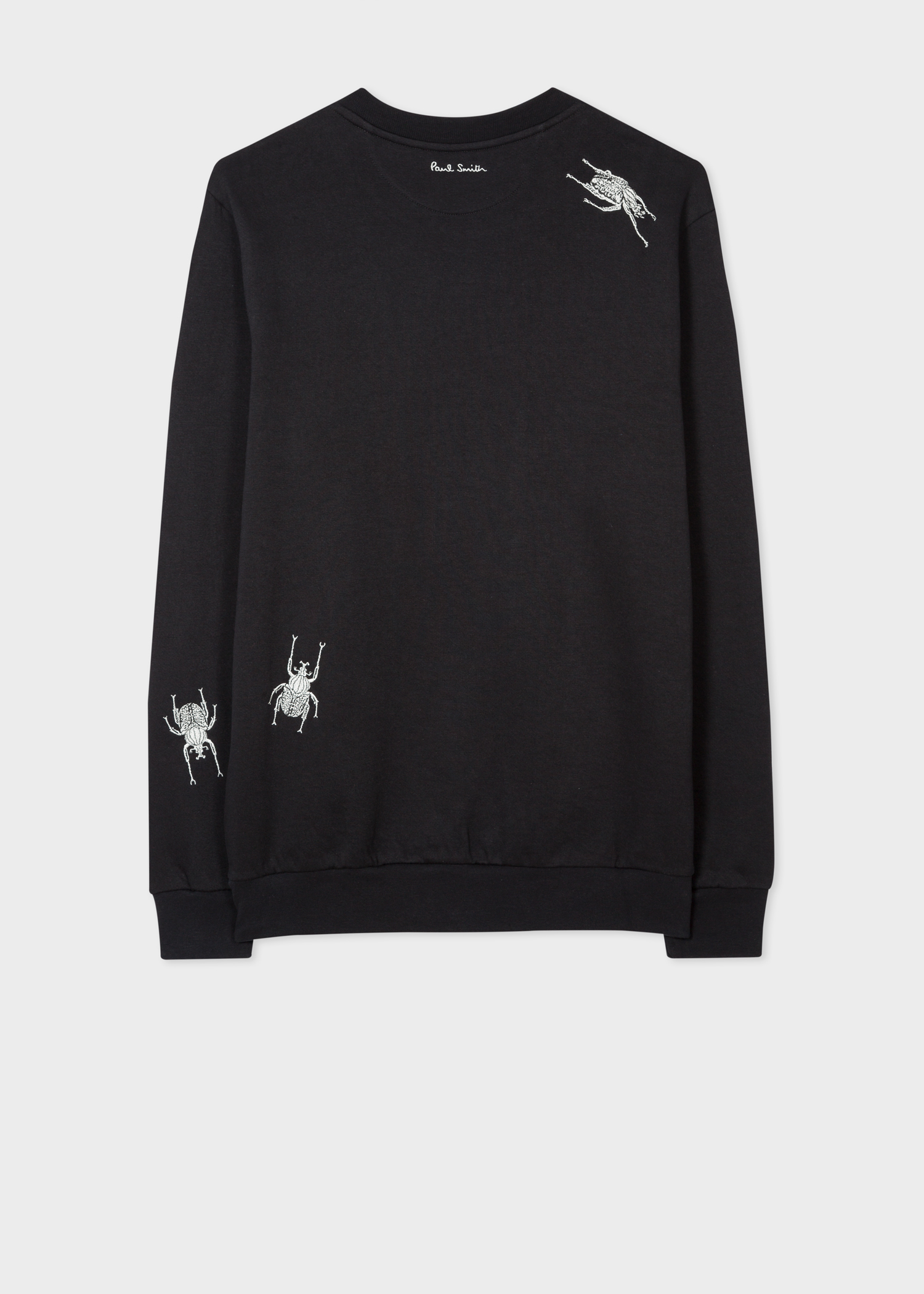 Back view - Men's Black Embroidered 'Beetle' Sweatshirt Paul Smith